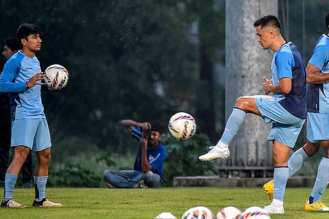 Indian football team captain Sunil Chhetri